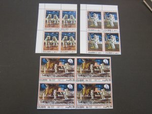 Dubai 1969 Sc 118a-c space CTO BLK(4) set FU