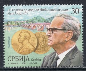 1740 - SERBIA 2021 - The 60th Ann. of the Nobel Prize Awarded to Ivo Andric- MNH