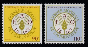 Central Africa # 476-477, World Food Day, Mint NH, 1/2 Cat.