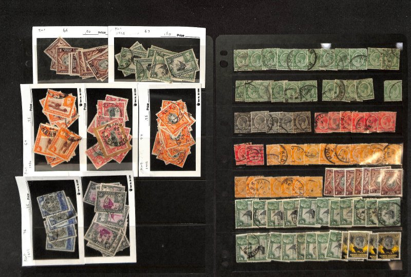 Kenya KUT Stamp Collection on 12 Pages, 1921-1970 Nice Lot For Cancels (BV)