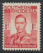 Southern Rhodesia  SG 41   SC# 43   Mint Light Hinge See scan 