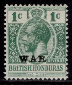 BRITISH HONDURAS GV SG116, 1c blue-green, M MINT.