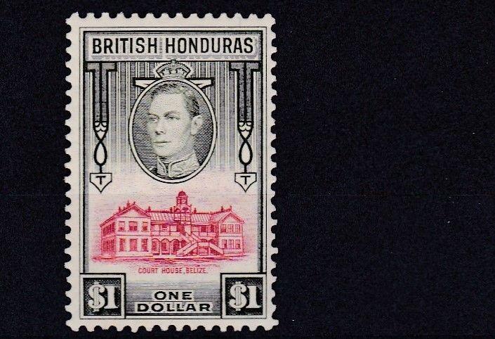 BRITISH HONDURAS    1938 - 47     S G  159  $1 VALUE   MH  