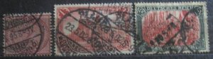 Germany #36,75,95 Used- SCV=$13.50