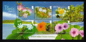 BIOT 2018 Flowers; Scott 488, SG 532; MNH