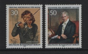 Germany  Berlin   #9N280-9N281  MNH  1969  Berlin music school