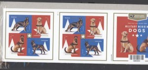 US Scott # 5405-08 Military Working Dogs, Booklet of 20 MNH