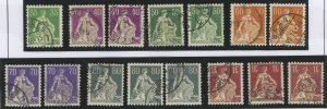 Switzerland #135a-44a  Single (Complete Set)