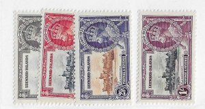 Leeward Islands Sc #96-99  Silver Jubilee set of 4 OG VF