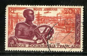 FRENCH EQUATORIAL AFRICA C41 USED SCV $2.50 NIM $1.00 FARMING