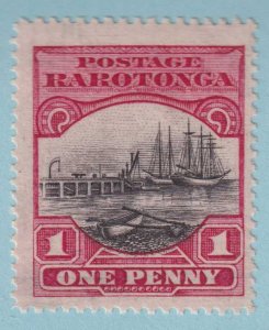 COOK ISLANDS 73 - SG 71a  MINT NEVER HINGED OG ** DOUBLE DERRRICK FLAW - CML