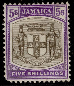 JAMAICA EDVII SG45, 5s grey & violet, M MINT. Cat £55.