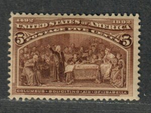 US Sc#234 M/H/F-VF, Cv. $50