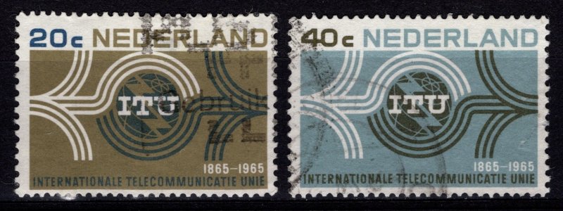 Netherlands 1965 Centenary of International Telco. Union, Set [Used]