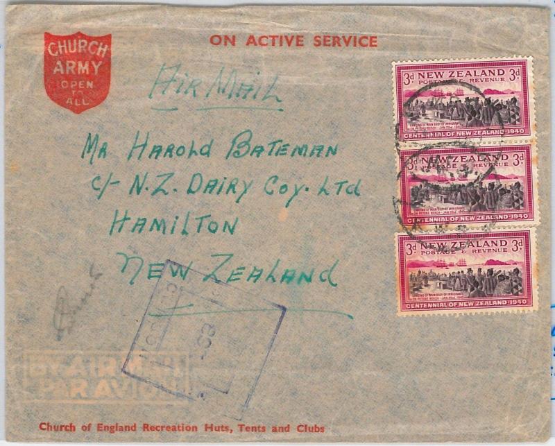 56531  - NEW ZEALAND - POSTAL HISTORY:  MILITARY MAIL COVER - WW2