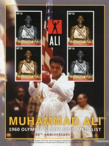 Muhammad Ali Stamps Maldives MNH Boxing 1960 Olympic Games Sports 4v M/S II