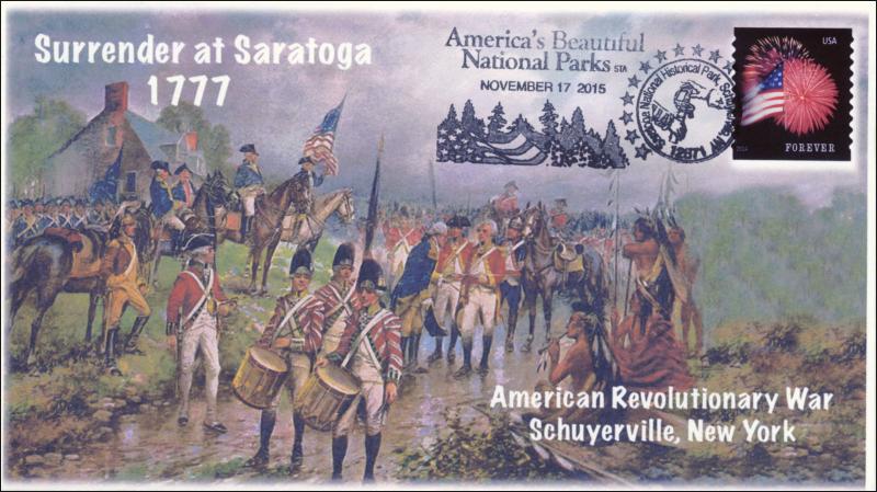 2015, Surrender at Saratoga, America's National Parks, Revolutionary War, 15-279