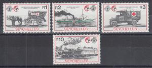 Seychelles Sc 681-684 MNH. 1989 Red Cross & Red Crescent, complete set, VF