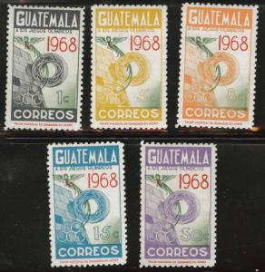 GUATEMALA Scott 399-409 MNH** 1968 Olympic set CV$4.70