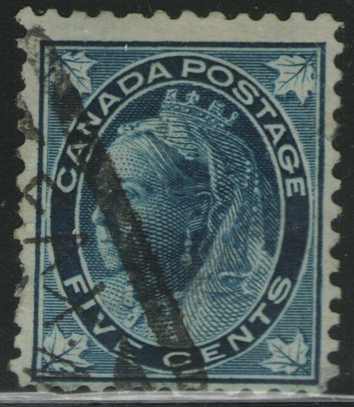 CANADA Used Scott # 70 Queen Victoria - faults (1 Stamp) -7