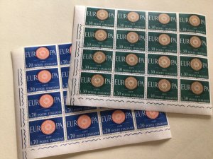 Italy Europa 1960 part sheets  mint never hinged stamps A11680