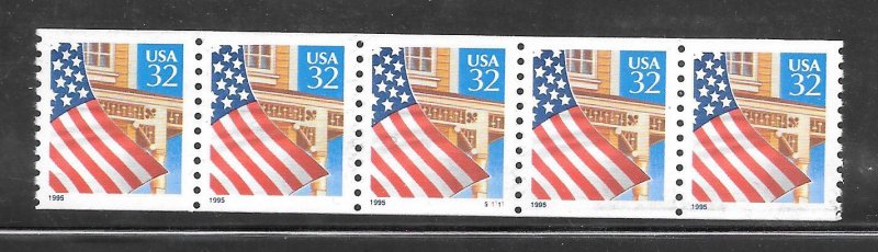 #2913 MNH PNC/5 Plate #11111