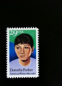 1992 29c Dorothy Parker, American Poet Scott 2698 Mint F/VF NH