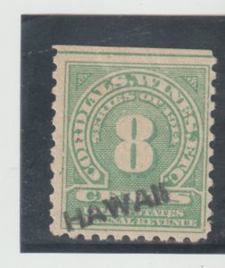 US  Scott #RE25 Used Hawaii CXL Wines Stamp Series of 1916