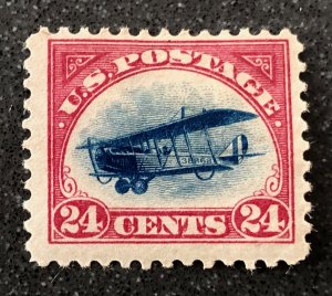 US scott# C3 1918 24c Curtiss Jenny Mint but heavy hinged see pictures