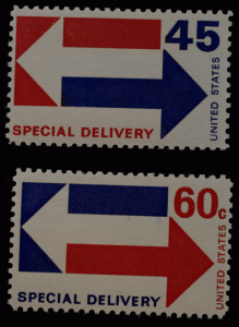 United States #E22 E23 Special Delivery MNH