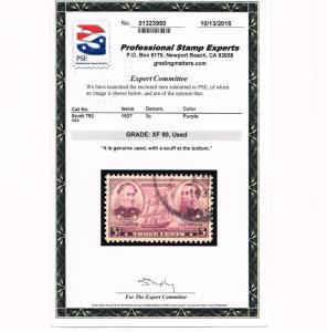 GENUINE SCOTT #792 XF USED PSE GRADED CERT SCARCE CERTIFIED - ESTATE CLOSEOUT