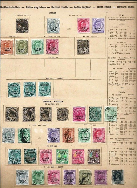 India  /  Ceylon / Philippines   old big  lot   used