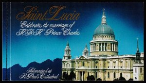 St. Lucia - Royal Wedding Souvenir Stamp Booklet (1981) Mint NH VF C