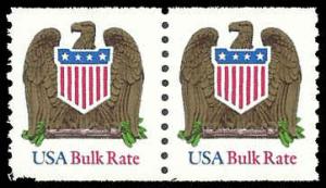 PCBstamps   US #2604 Coil Pair 20c(2x10c)Eagle, bulk rate, MNH, (9)