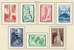Latvia #193-9 MH complete set