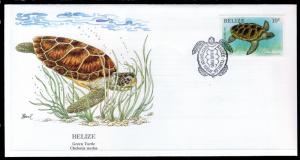 Belize 945 Turtle Fleetwood U/A FDC