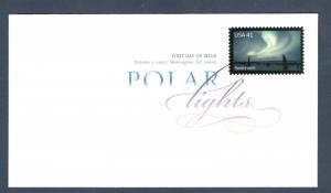 4203 Polar Lights: Aurora Borealis FDC Digital Color (Free shipping)