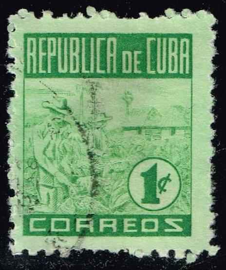 Cuba #420 Tobacco Picking; Used (0.25)