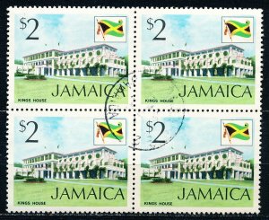 Jamaica #357 Block of 4 Used
