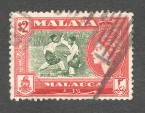 Malaya - Malacca, Scott #54   VF, Used, CV $27.50 ........  3660039