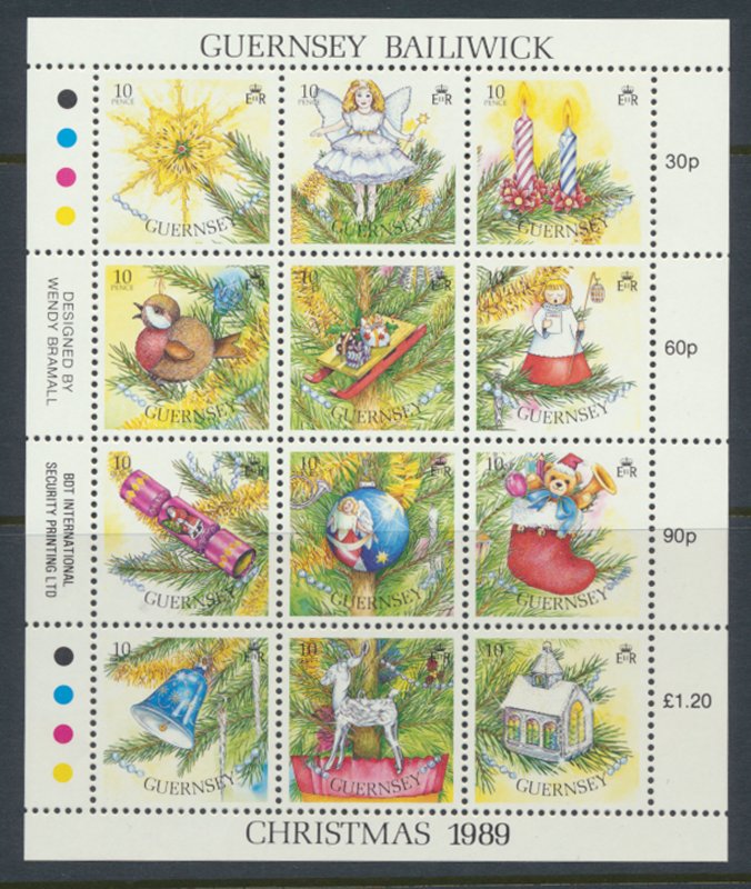 Guernsey Christmas 1989 MNH SG 474a  SC#  421  see scan & details