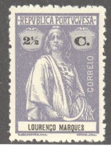 Lourenco Marques, Scott #131H, MNH