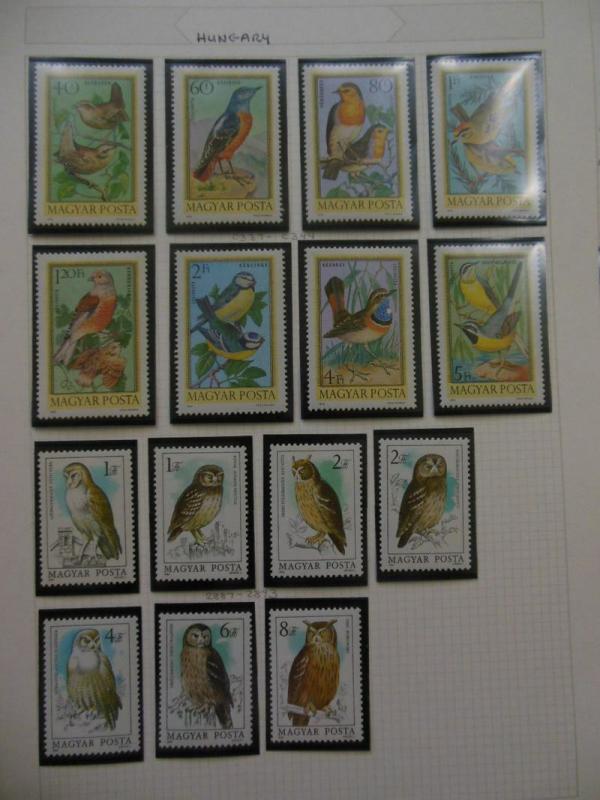 HUNGARY : Beautiful collection. All VF Mint NH. Topicals. Scott Catalog $100.00.