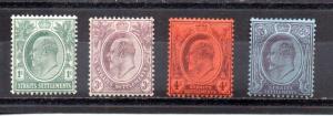 Straits Settlements 105-108 MH