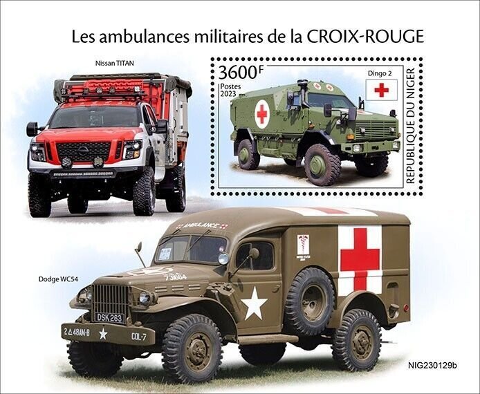 2023 12 - NIGER - MILITARY AMBULANCES                1V  complet set    MNH **