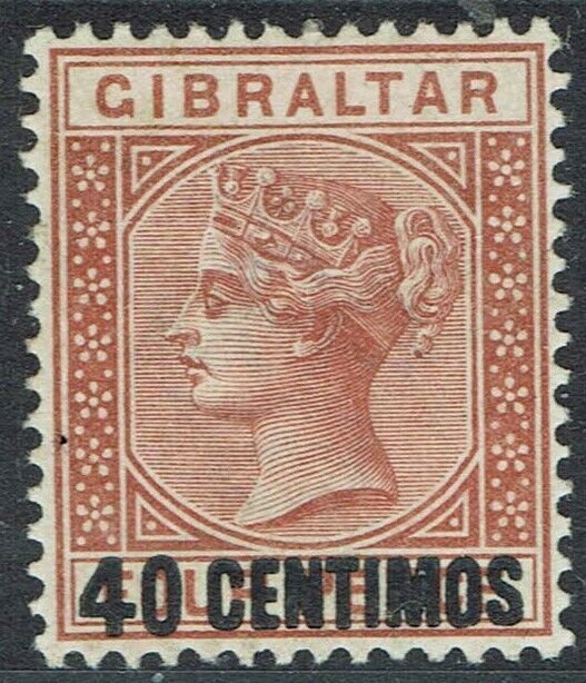 GIBRALTAR 1889 QV 40 CENTIMOS ON 4D