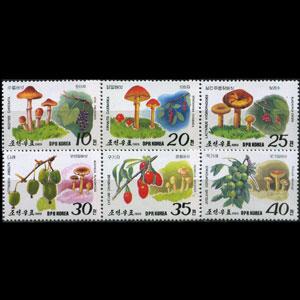 NORTH KOREA 1989 - Scott# 2815-20 Mushrooms Set of 6 NH