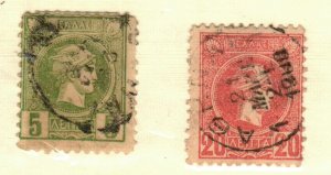 Greece #109, 111 used