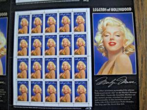 FULL PRINTER'S SHEET - U.S. MARILYN MONROE - SCOTT #2967v - MNH