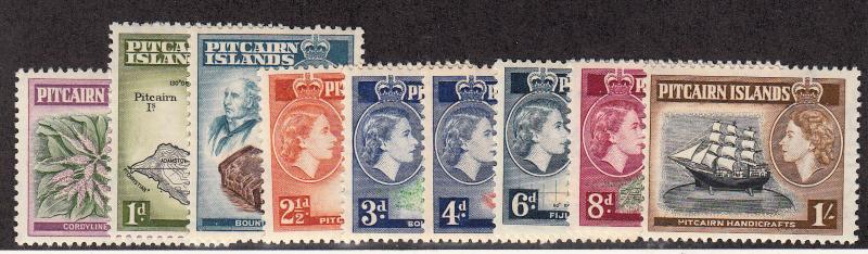 Pitcairn Islands - 1957 - SC 20-28 - NH - Short set